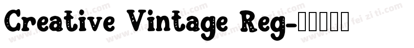 Creative Vintage Reg字体转换
